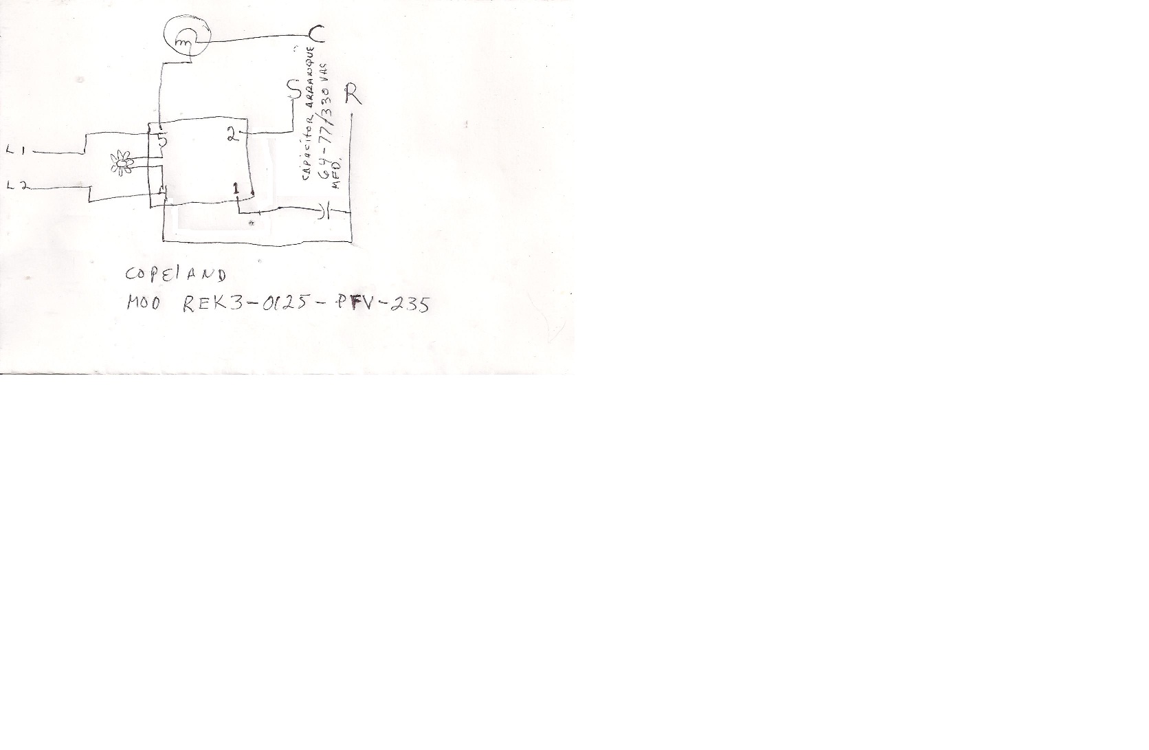 diagrama de conexion de relay potencial con doble capacitor - YoReparo